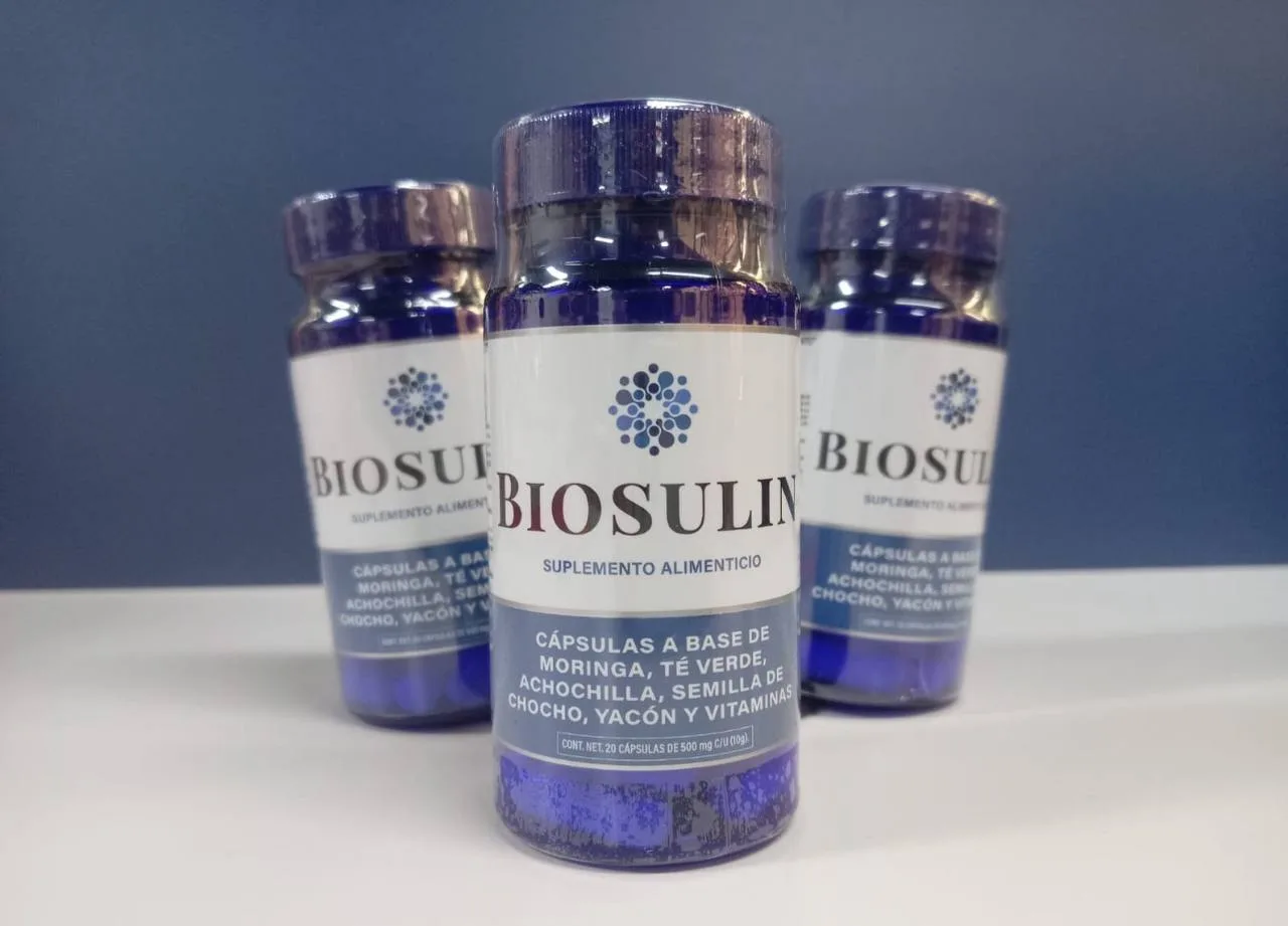 Foto del empaque de Biosulin de un cliente real